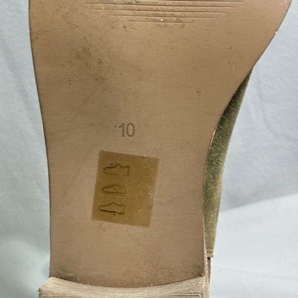 Madewell Autumn Chelsea High Ankle Boots Brown Suede Block Heel Women’s 10 - Picture 6 of 15